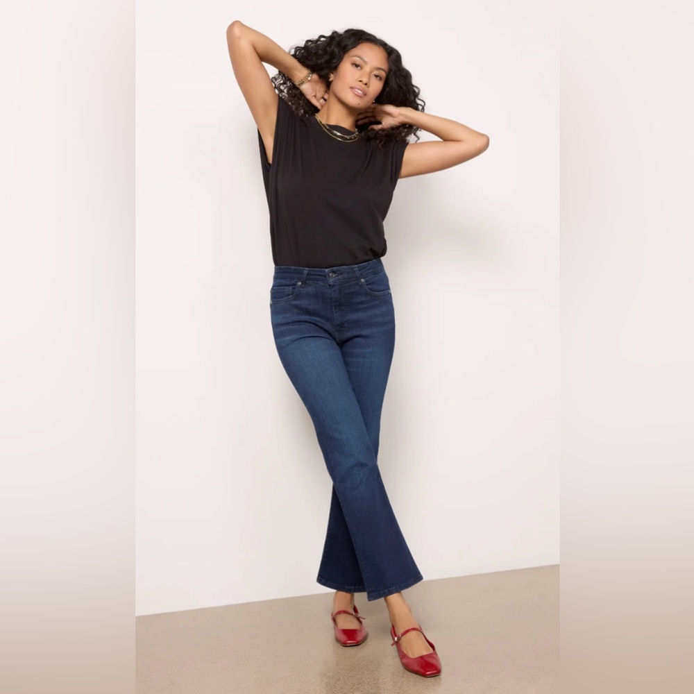 Frame Le Crop Mini Boot Raw Hem High Rise Jeans 30